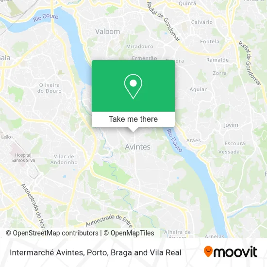 Intermarché Avintes map