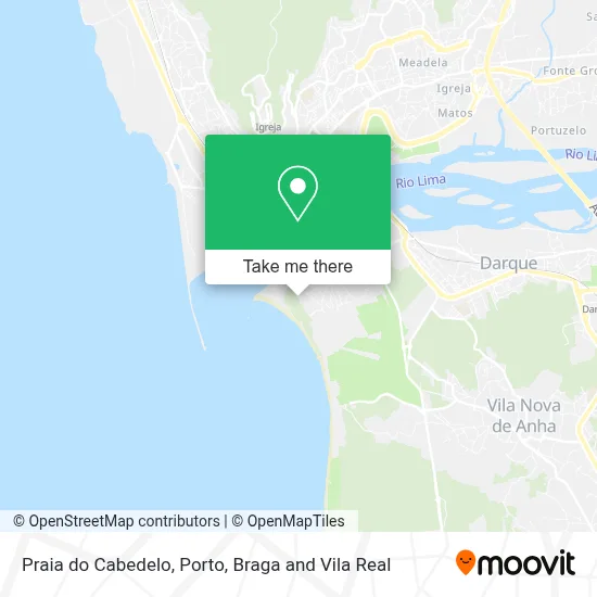 Praia do Cabedelo map