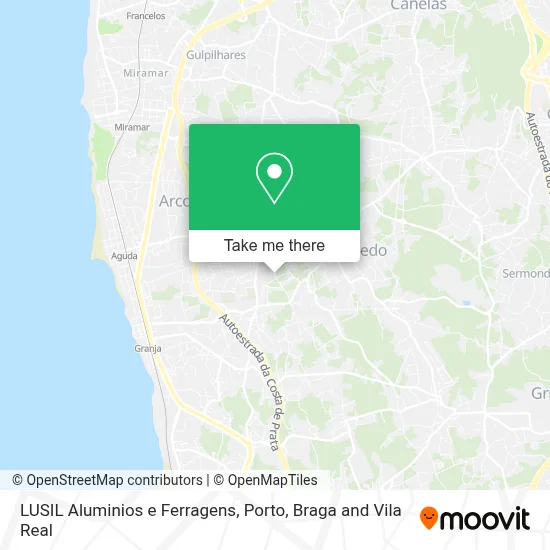 LUSIL Aluminios e Ferragens map