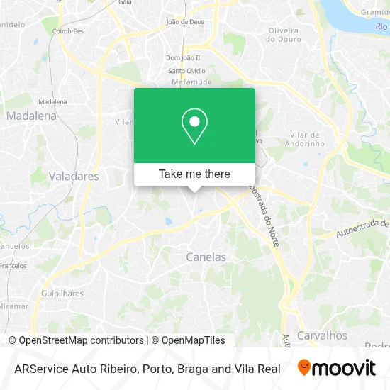 ARService Auto Ribeiro map