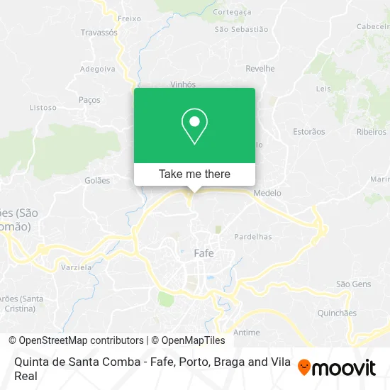 Quinta de Santa Comba - Fafe map