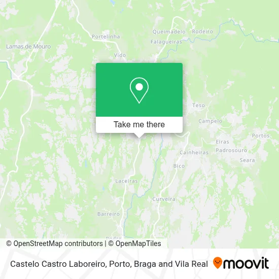 Castelo Castro Laboreiro map