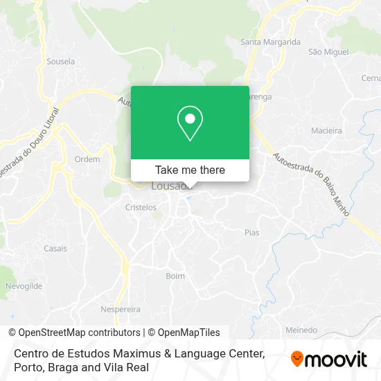 Centro de Estudos Maximus & Language Center map