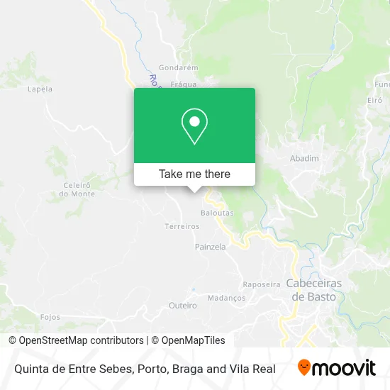 Quinta de Entre Sebes map