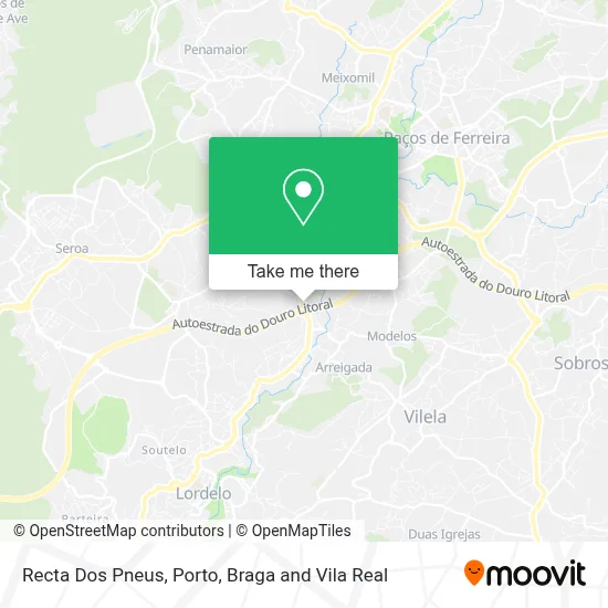 Recta Dos Pneus map