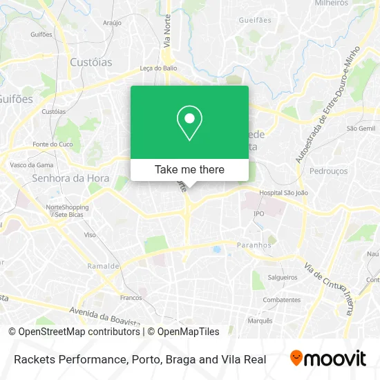 Rackets Performance mapa