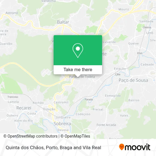 Quinta dos Chãos map