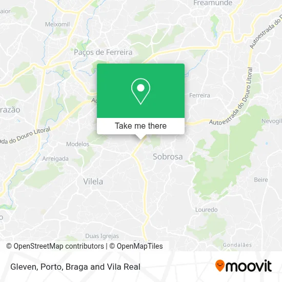 Gleven map