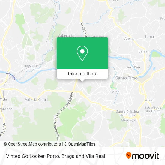 Vinted Go Locker map
