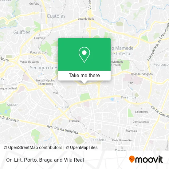 On-Lift map