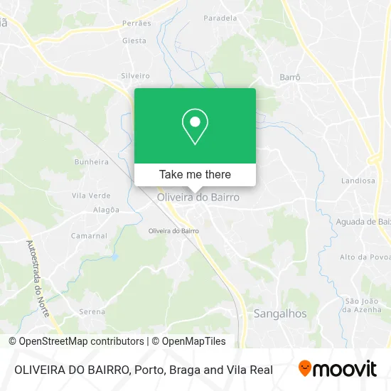 OLIVEIRA DO BAIRRO map