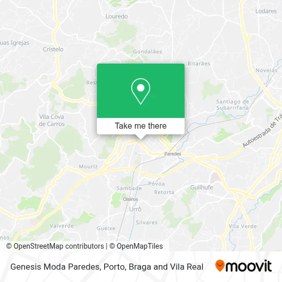 Genesis Moda Paredes map