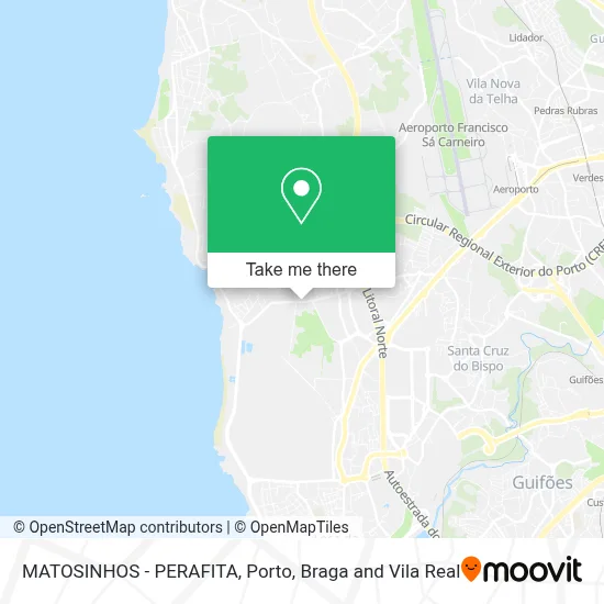 MATOSINHOS - PERAFITA map