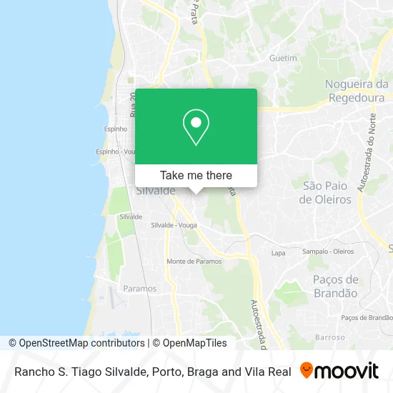 Rancho S. Tiago Silvalde map