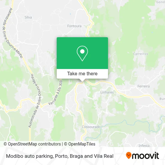 Modibo auto parking map