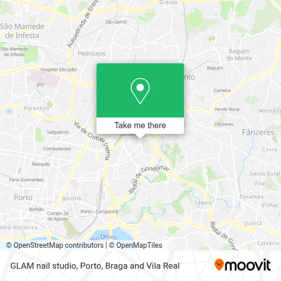 GLAM nail studio map