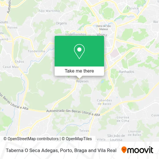 Taberna O Seca Adegas map