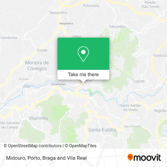 Midouro map