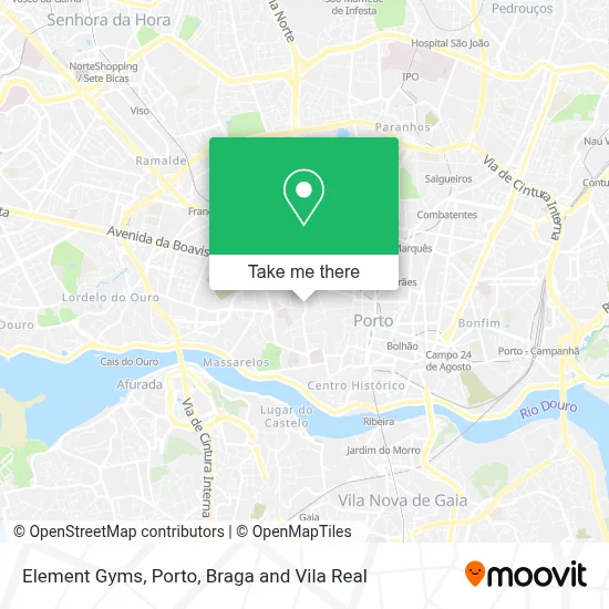 Element Gyms map