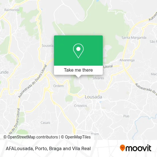 AFALousada map