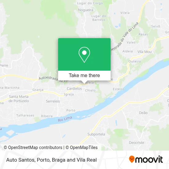 Auto Santos map