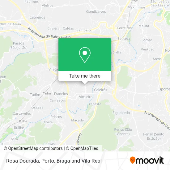 Rosa Dourada mapa