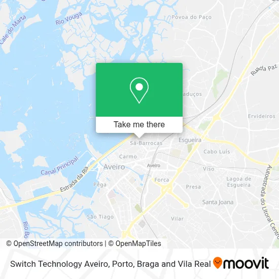 Switch Technology Aveiro map