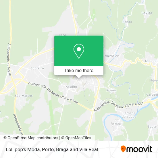 Lollipop's Moda map