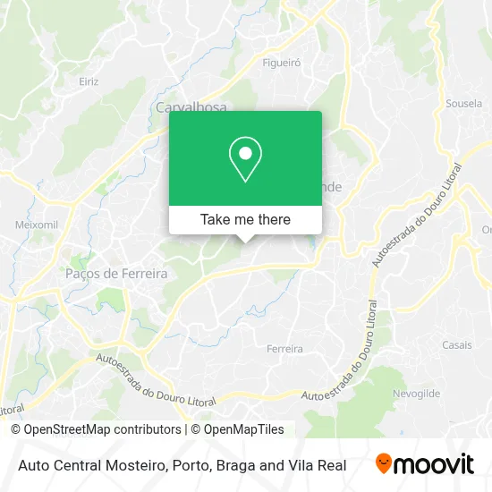 Auto Central Mosteiro map