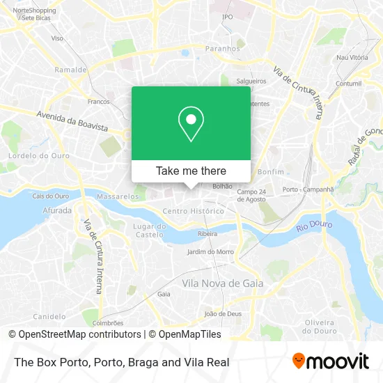 The Box Porto map