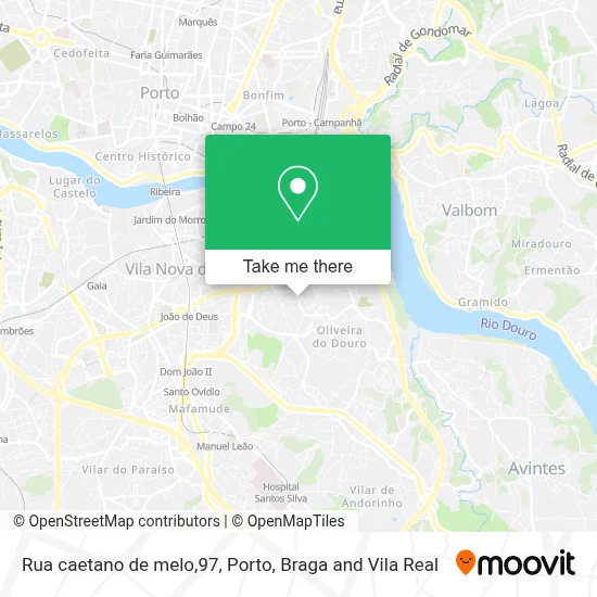 Rua caetano de melo,97 map