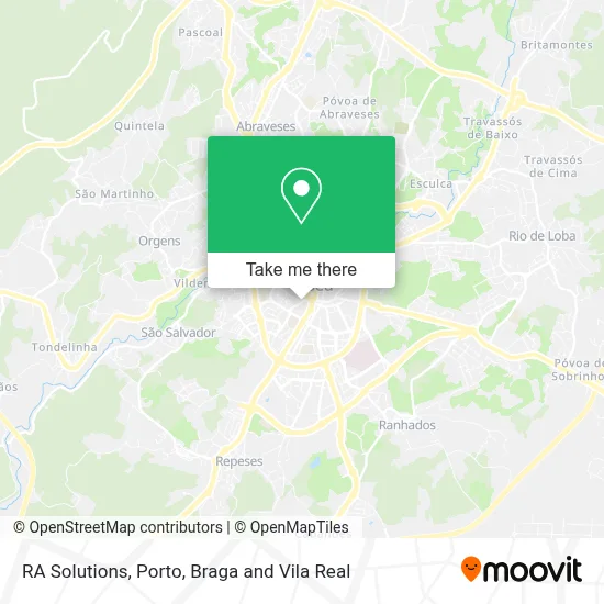 RA Solutions map