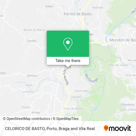 CELORICO DE BASTO map