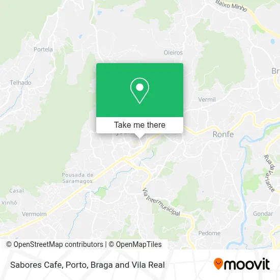 Sabores Cafe map