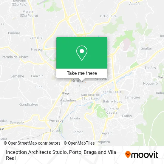 Inception Architects Studio map