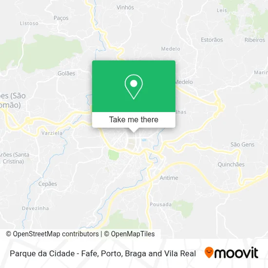 Parque da Cidade - Fafe map