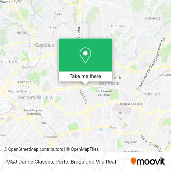 M&J Dance Classes map