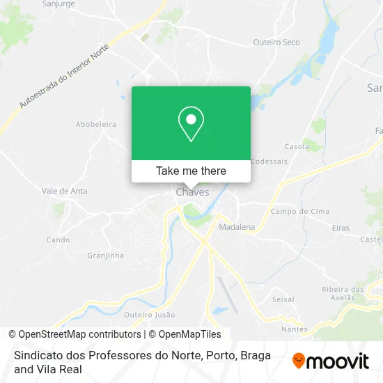 Sindicato dos Professores do Norte map