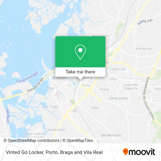 Vinted Go Locker map