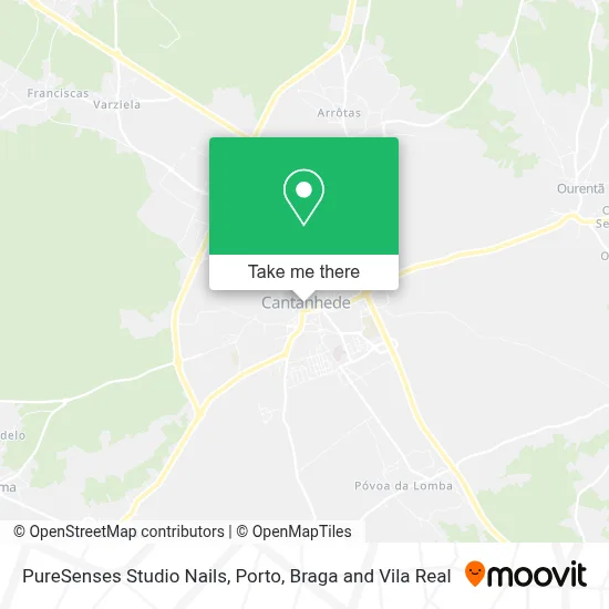 PureSenses Studio Nails map
