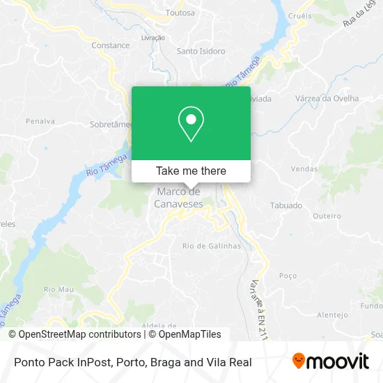 Ponto Pack InPost map