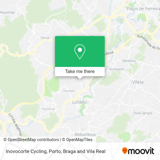 Inovocorte Cycling map