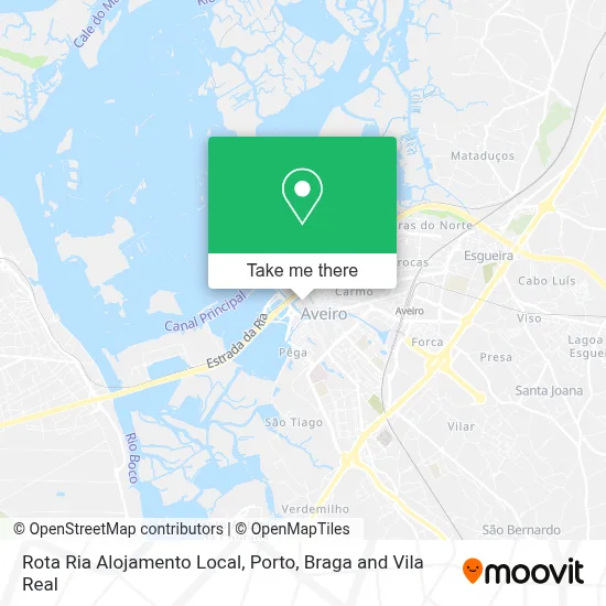 Rota Ria Alojamento Local map