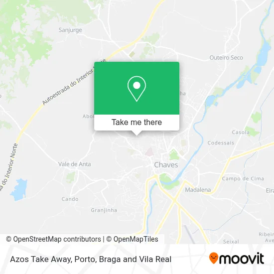 Azos Take Away map