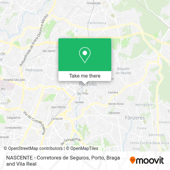 NASCENTE - Corretores de Seguros map