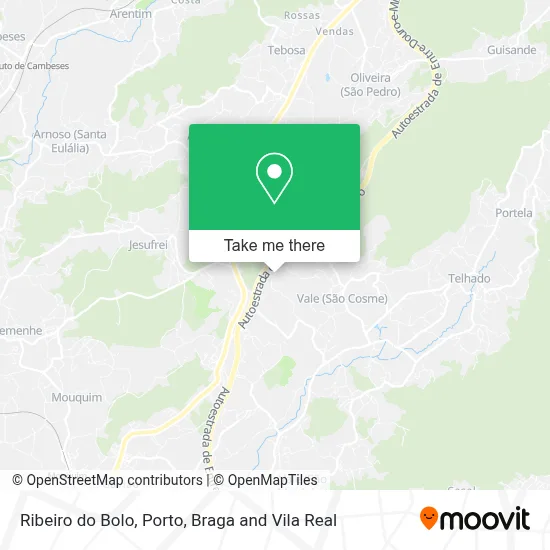 Ribeiro do Bolo map