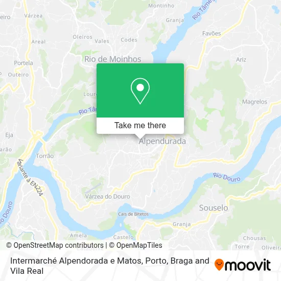 Intermarché Alpendorada e Matos map