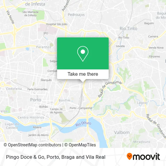 Pingo Doce & Go map