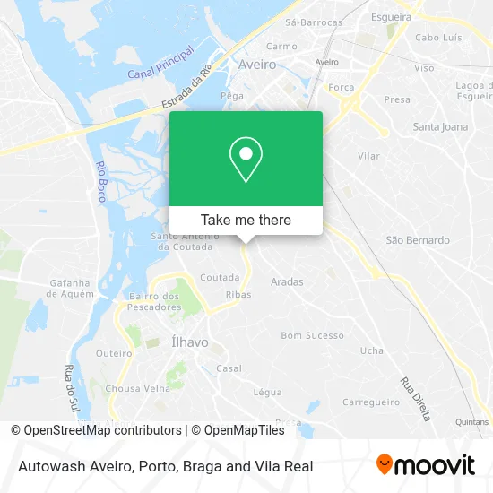 Autowash Aveiro map