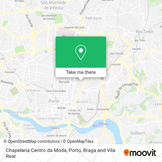 Chapelaria Centro da Moda map
